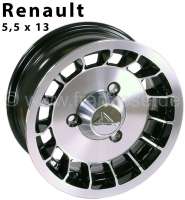 Renault - Wheel rim Alpine Design. Size: 5.5 x 13. Insertion depth: 25. Pitch diameter: 3 x 130. Thi
