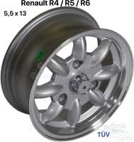 renault tires rims wheel rim minilite design size 55 x P83413 - Image 2