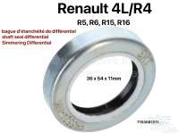 Renault - Shaft seal differential, complete in metal cage and felt cover. Dimension: 36 x 54 x 11mm.