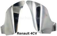 renault trim strips 4cv stone guards out aluminum plates 2 pieces P87773 - Image 1