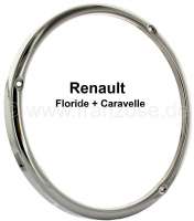 Alle - Floride/Caravelle, headlamp chrome ring. Per piece. Suitable for Renault Floride + Caravel