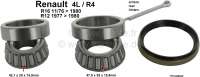 Renault - Rear wheel bearing set (replica). Suitable for Renault R4. R5, R6, R8, Dauphine, R16 all m