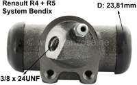 renault wheel brake cylinder front r4r5 on right system bendix P84126 - Image 1