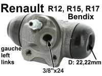 renault wheel brake cylinder rear r12r15r17 left system bendix P82210 - Image 1