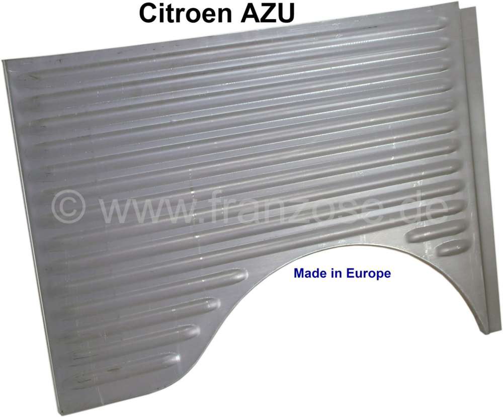 Citroen-2CV - aile arrière droite, AZU, nervures fines. Made in Europe.