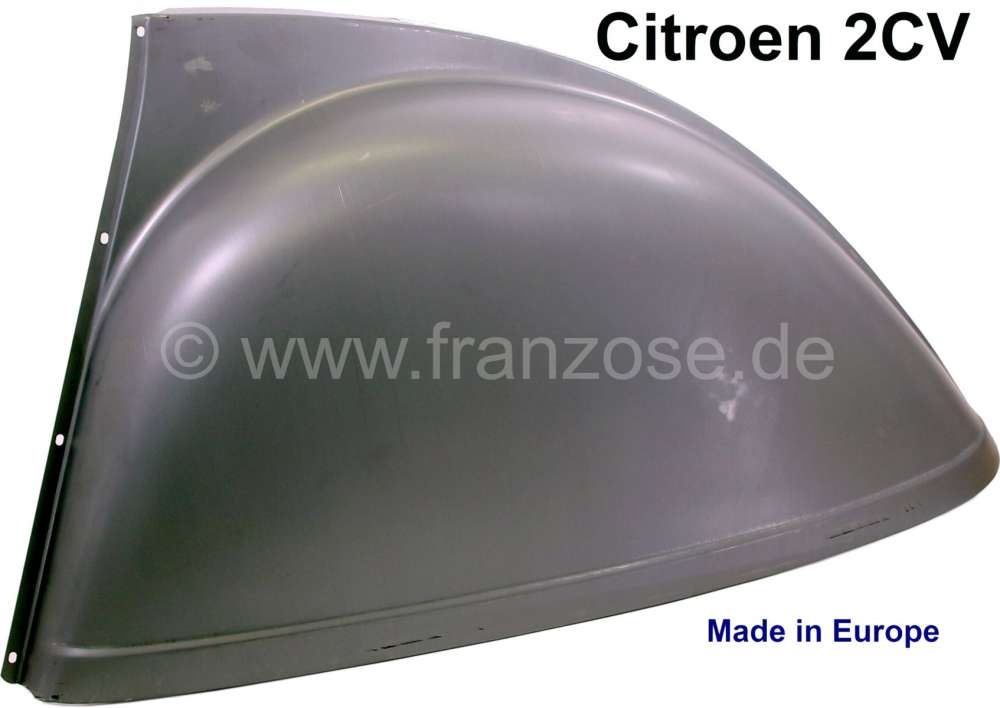 Citroen-2CV - aile arrière, Citroën 2CV, aile gauche, refabrication de qualité médiocre. Made in EU.