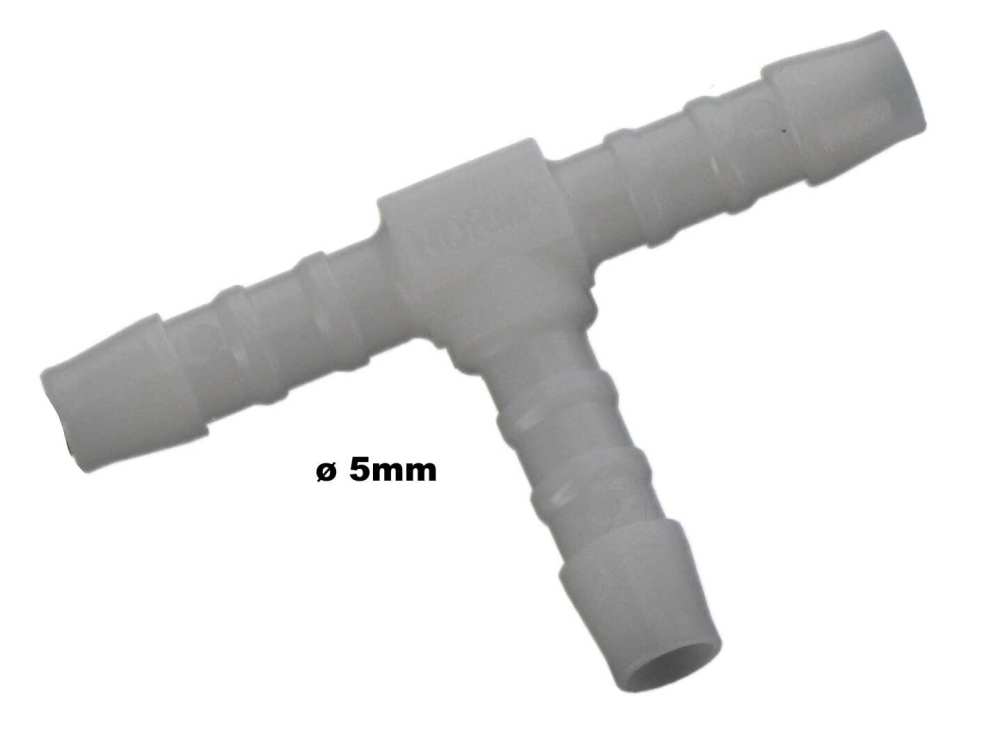 Alle - raccord 3 voies de durite d'essence 5mm. Également utilisable pour les tubes du lave-glac