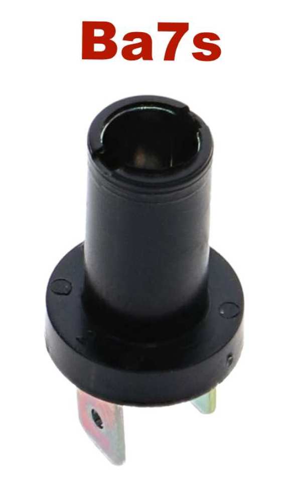 Citroen-DS-11CV-HY - douille ampoule  6 ou 12 volts (culot Ba7S =1 contact)