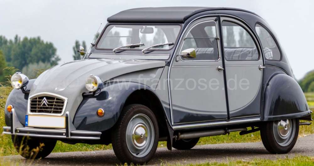 Citroen-DS-11CV-HY - autocollants Charleston, kit complet sans le monogramme, gris-noir, 2CV après 1983, Made 