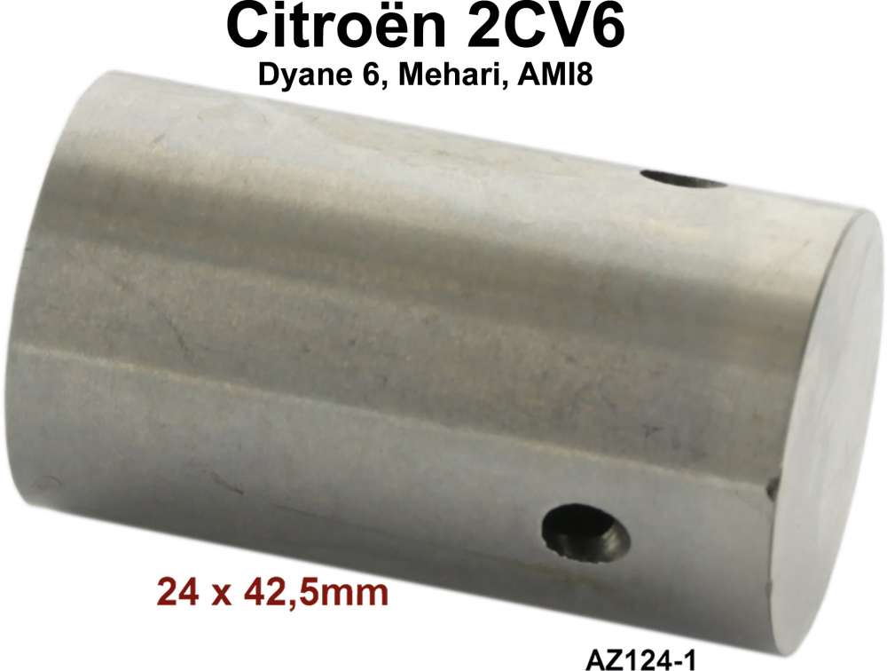 Citroen-2CV - poussoir de culbuteur, Citroën 2CV6, dimensions 24x42,5mm. N° d'origine AZ1241.