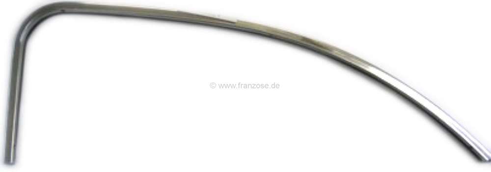 Citroen-2CV - cadre de vitre de porte avant gauche, partie supérieure fixe, en Inox, Citroën 2CV