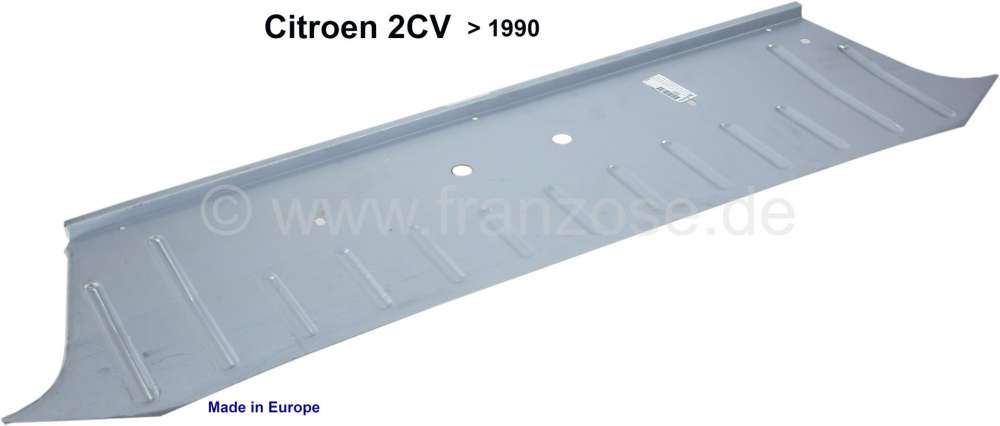 Citroen-2CV - caisson sous la banquette arrière, Citroën 2cv, tôle partie arrière aux passages de ro