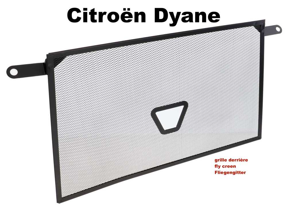 Alle - Dyane, grille derrière calandre. Convient pour Citroën Dyane.
