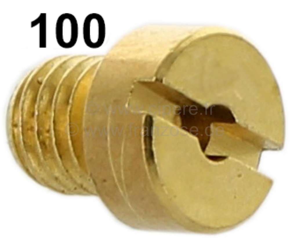 Citroen-DS-11CV-HY - gicleur, Citroën 2CV6, gicleur principal secondaire pour carburateur Solex double-corps, 