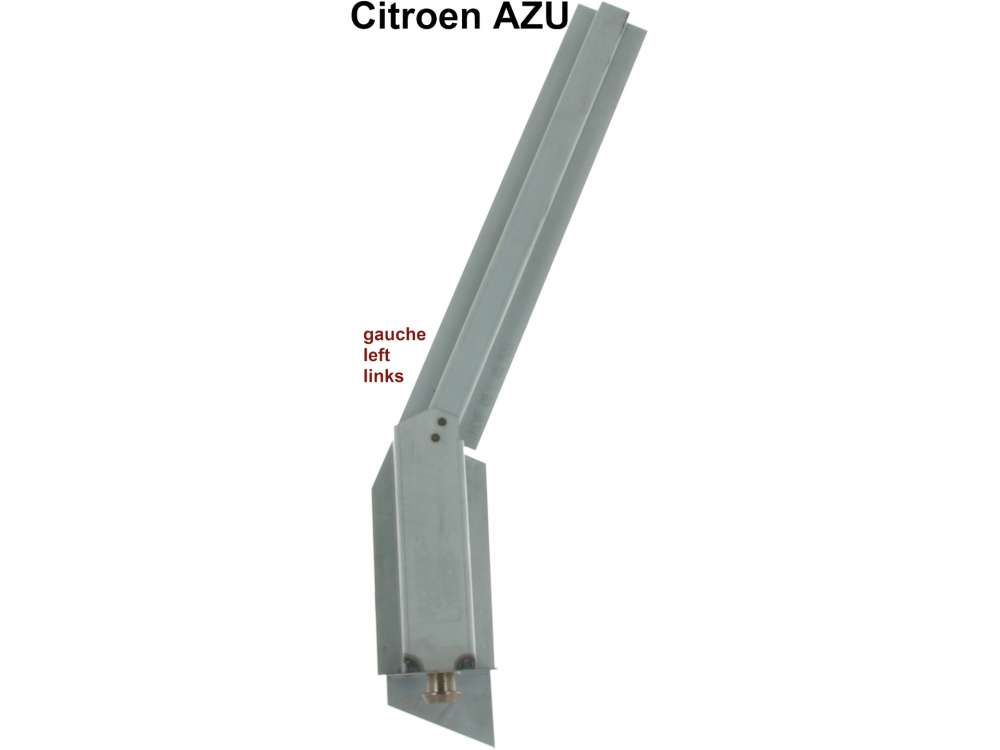 Citroen-2CV - tôle de réparation de support de butée de bras arrière gauche, Citroën AZU.