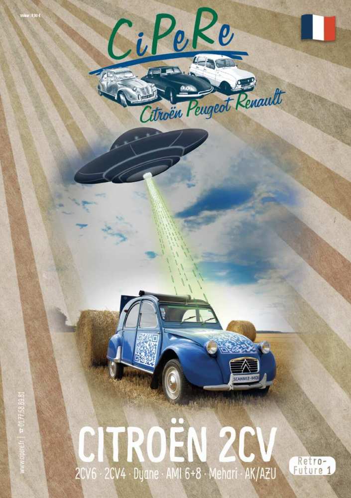 Peugeot - catalogue illustré 2CV en français, édition Retro Future 1, 400 pages, catalogue CIPERE