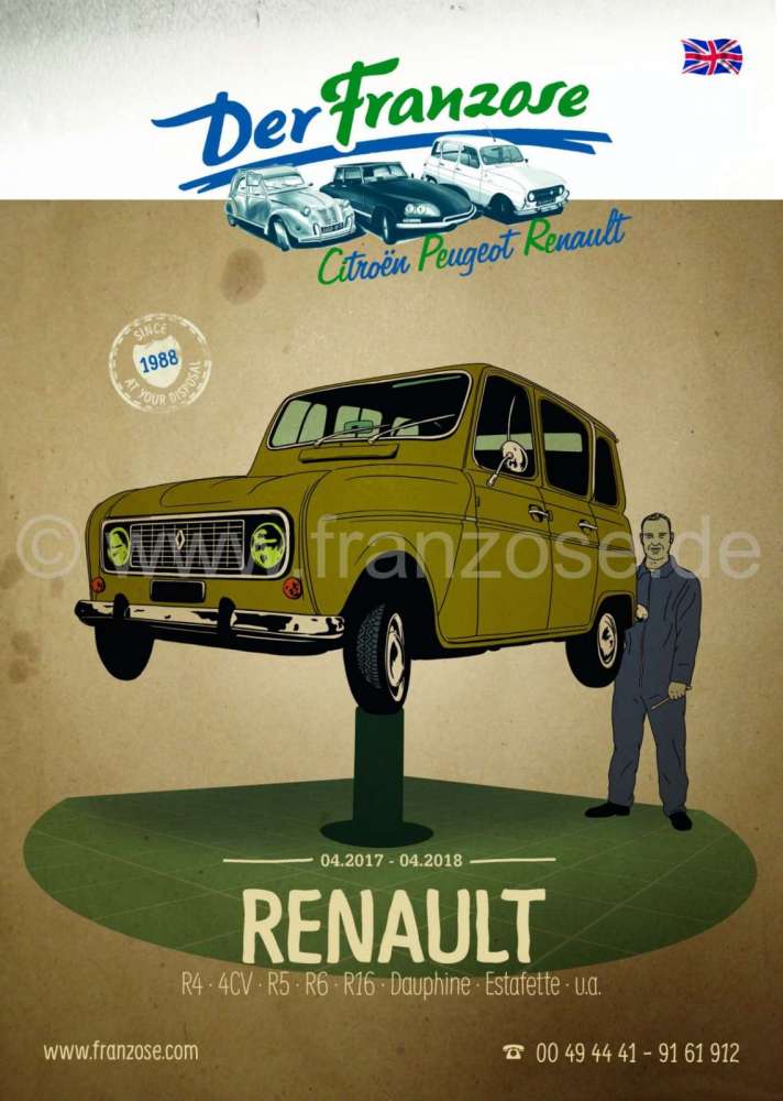 Citroen-2CV - catalogue anglais: Renault Katalog 2021 in english.