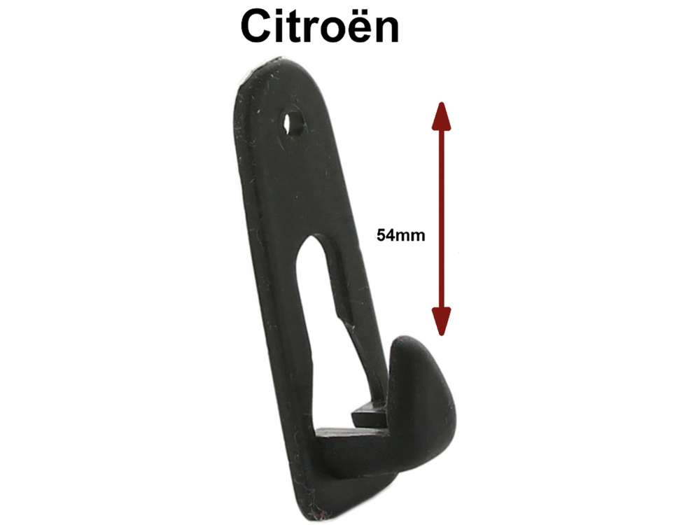 Citroen-2CV - crochet de rangement de ceinture de sécurité pour banquette arrière, 2CV6, au dessus du
