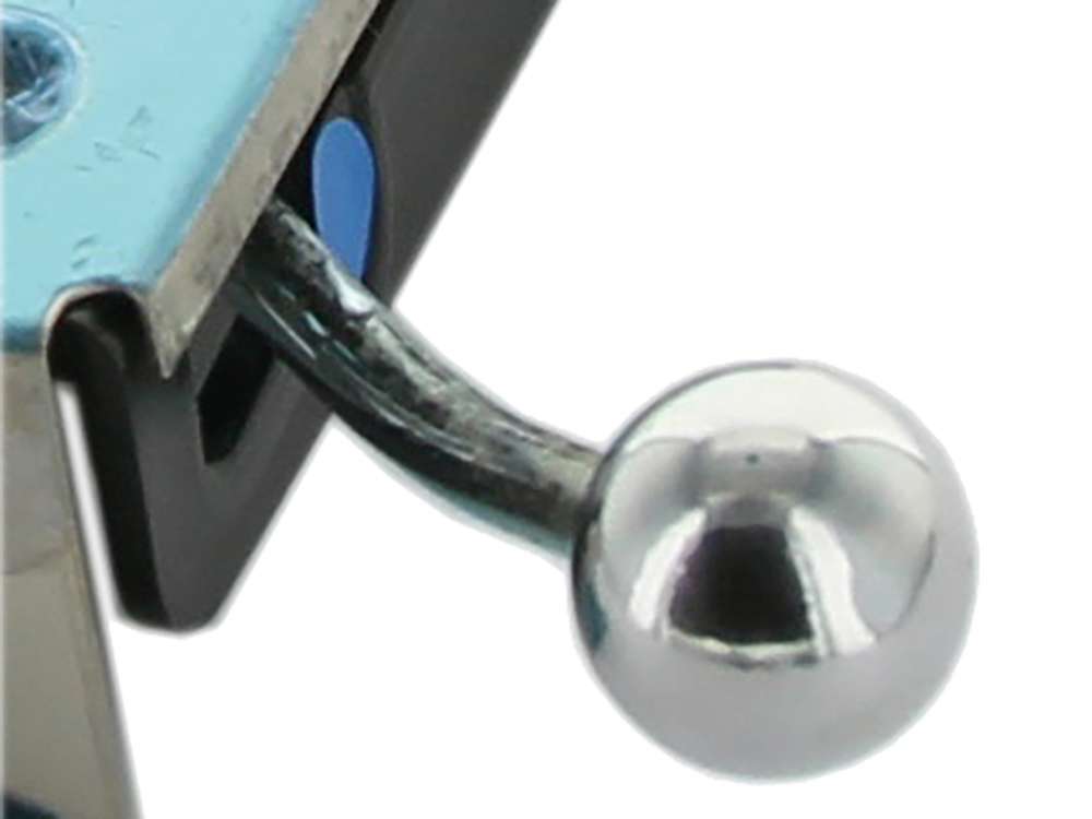 Citroen-2CV - bouton rond chrome à visser sur la tige de commande de chauffage, 2CV, HY, DS, en métal 