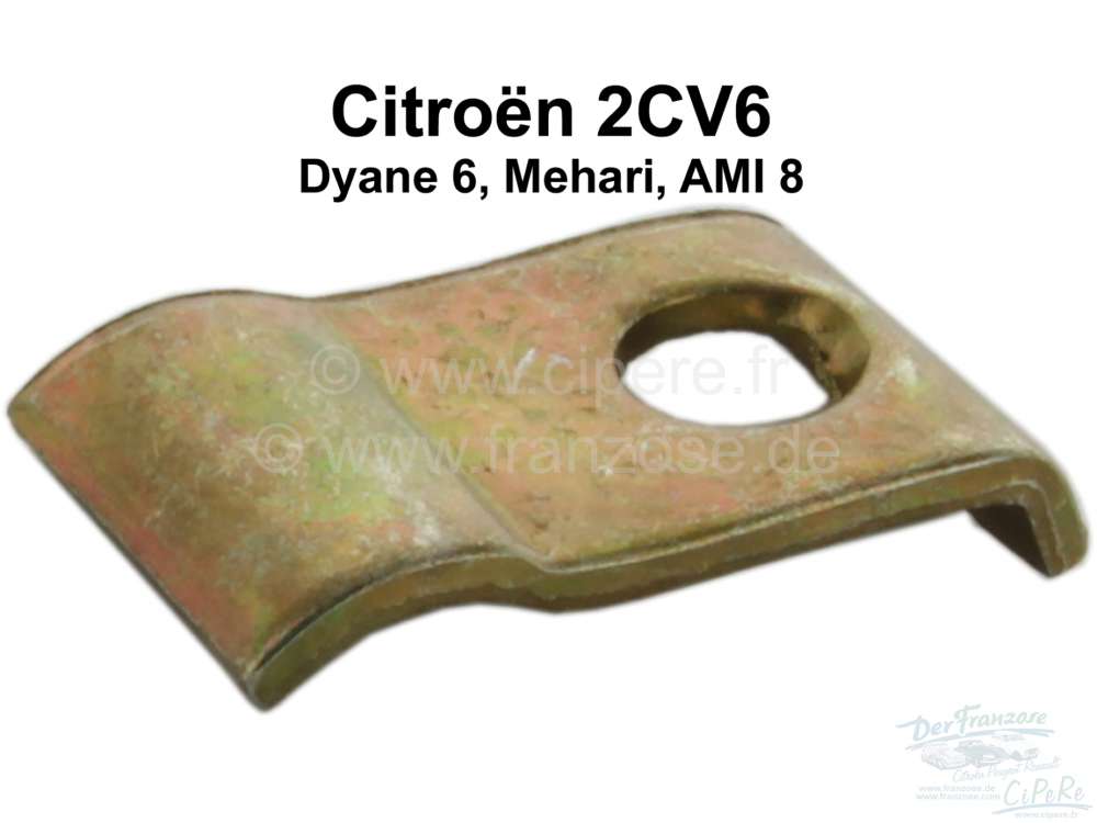Citroen-2CV - bride de câble de commande de volet d'échangeur d'air, 2CV