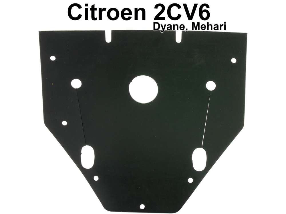 Citroen-2CV - boîtier d'allumage, bavette caoutchouc dans le boîtier de ventilateur, Citroën 2CV, sur
