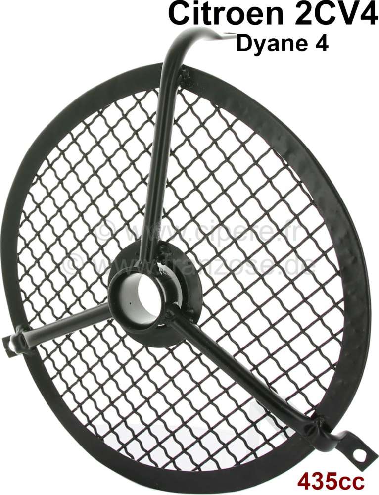 Citroen-2CV - grille de protection de ventilateur, Citroën 2CV4 moteur 435cm3, Dyane 4, Mehari, fixatio