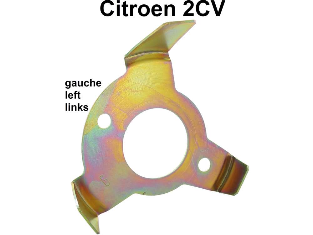 Citroen-2CV - étrier support de clignotant dans l'aile avant gauche, 2CV. Made in Germany.