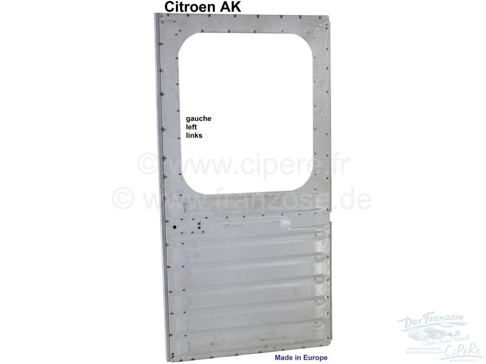 Citroen-2CV - porte de coffre gauche, AK400, refabrication, traitement anti-rouille par électrolyse. Ma