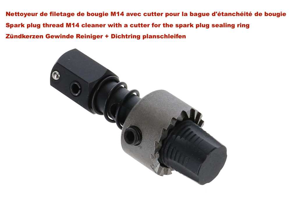 Sonstige-Citroen - outil de nettoyage pour filetage de bougie M14, avec fraise pour siège conique. Permet de