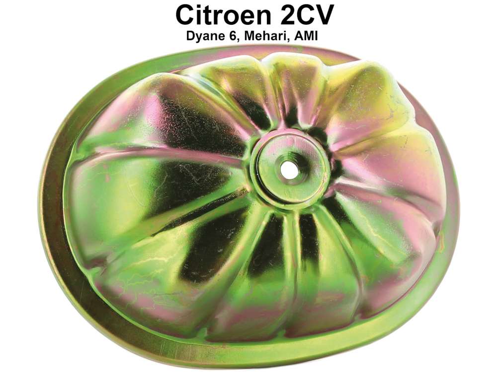 Citroen-2CV - cache culbuteur en tôle galvanisée, refabrication,  2CV, n° d'origine 75478957. Un cach