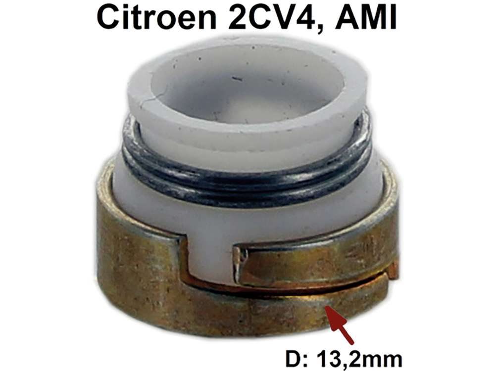 Citroen-2CV - joint de queue de soupape d'admission, Ami6, 2CV4, diam. int 7,8mm, ext. 9,9mm-13,2mm, hau