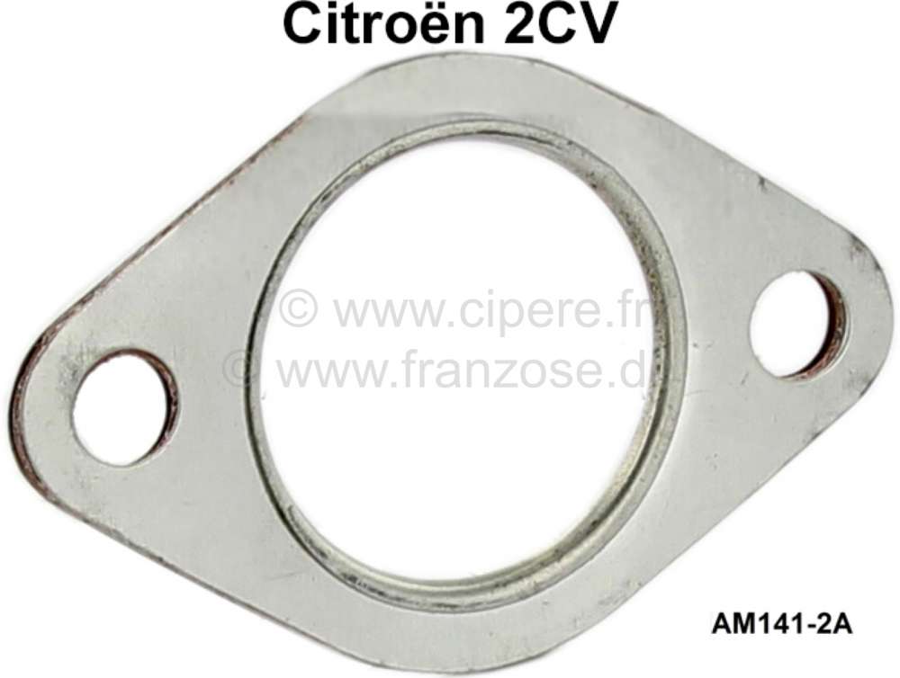Citroen-2CV - joint de tubulure 2CV ancien modèle, pièce en métal, n°d'origine AM.141-2A, 4 pièces 