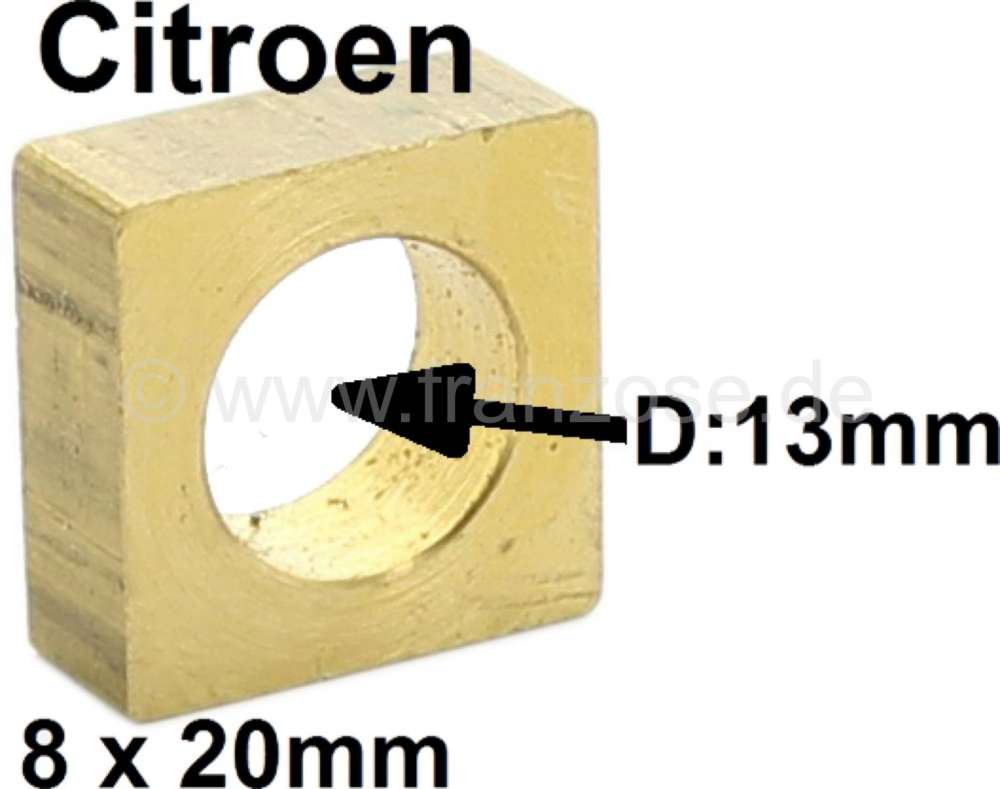 Citroen-2CV - support de rotule de crémaillère, 2CV, dimensions env. 8x13x20mm