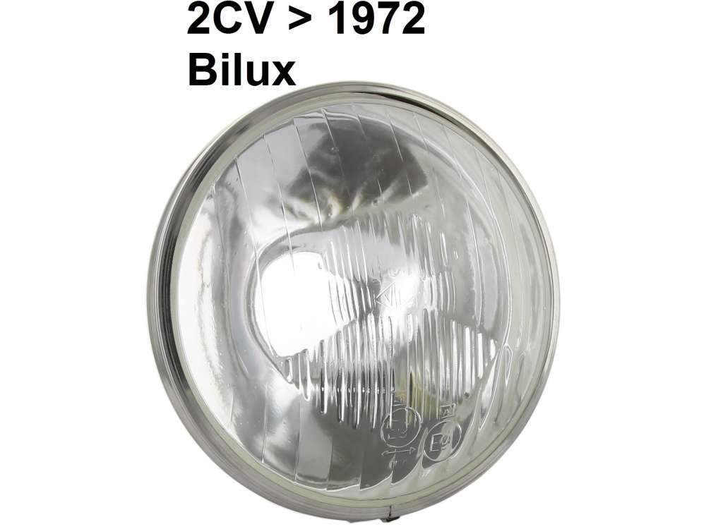 Citroen-2CV - réflecteur de phare Code Européen, Citroën 2CV jusque 1972, pour phares ronds, modèle 