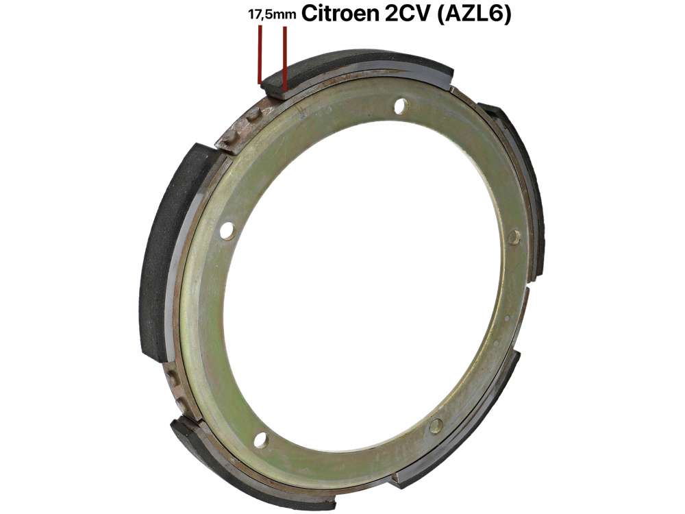 Citroen-2CV - couronne d'embrayage centrifuge avec ses garnitures, refabrication, 2CV ancien modèle, la