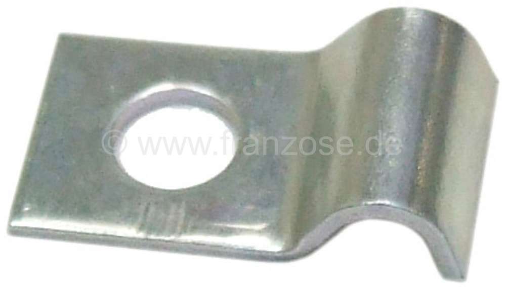 Citroen-2CV - fixations - agrafe de fixation de tube de frein (petite taille) sous plateforme - châssis