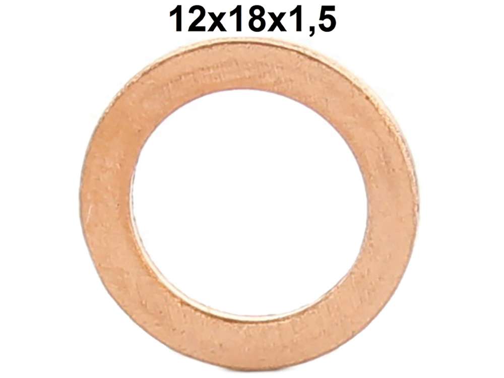 Alle - joint cuivre de flexible de frein, 12x18x1,5