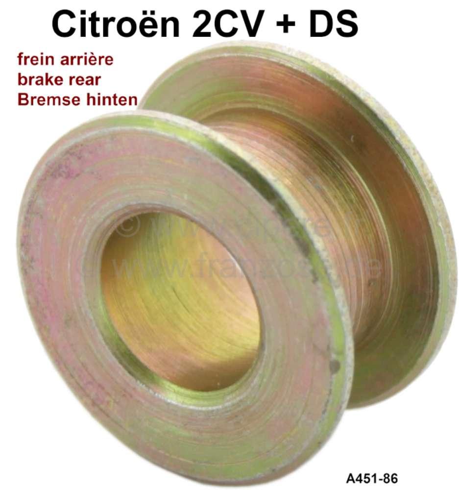 Citroen-DS-11CV-HY - entretoise entre la came de réglage et le plateau de tambour, Citroën 2CV pour freins ar