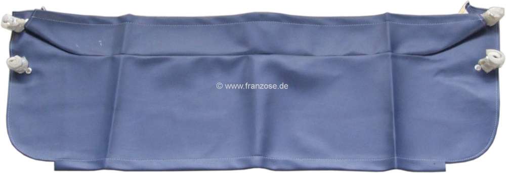 Citroen-2CV - plage arrière (hamac), Citroën 2CV, skai bleu