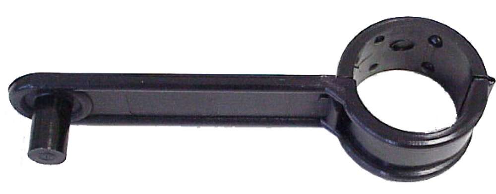 Alle - collier support plastique de tube de sortie milieu, 2CV6