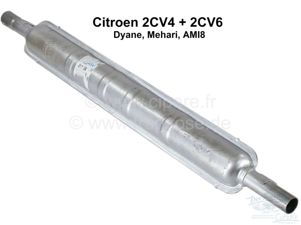 Citroen-2CV - échappement, 3ème partie, Citroën 2CV6 et 2CV4, silencieux, optique comme années 70, d