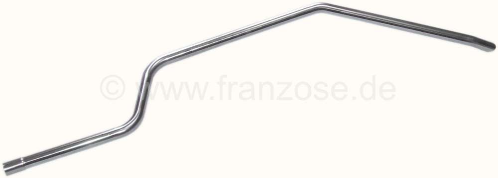 Citroen-2CV - échappement, 4ème partie, Citroën 2CV6 et 2CV4, tube de sortie en Inox, qualité moindr