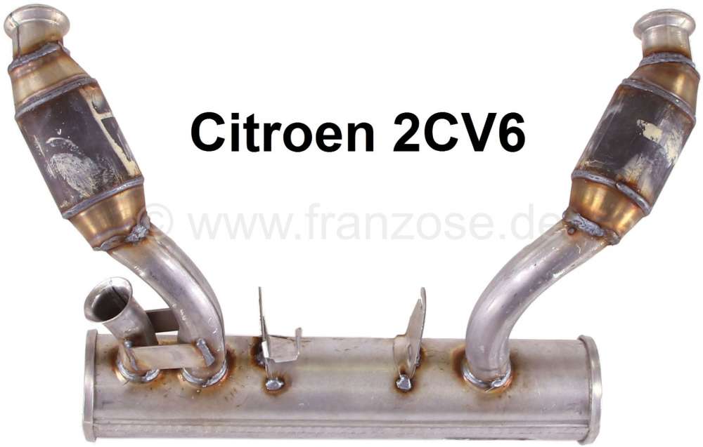 Citroen-2CV - pot catalytique, 2CV4, 2CV6 silencieux en acier sans soudure