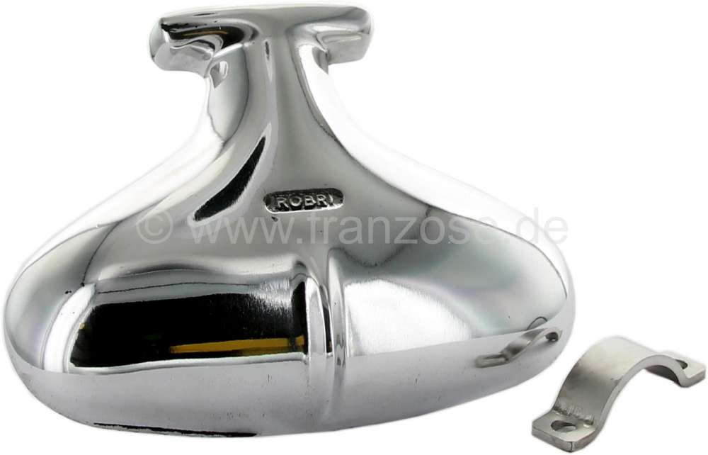 Citroen-2CV - queue de carpe sur sortie d'échappement, fonte d'aluminium poli, 2CV, (adaptable Traction