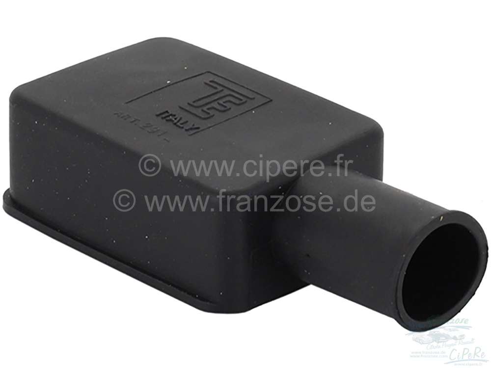 Citroen-2CV - protection caoutchouc pour cosse de batterie, couleur: noir, longueur: 52mm. largeur: 35mm