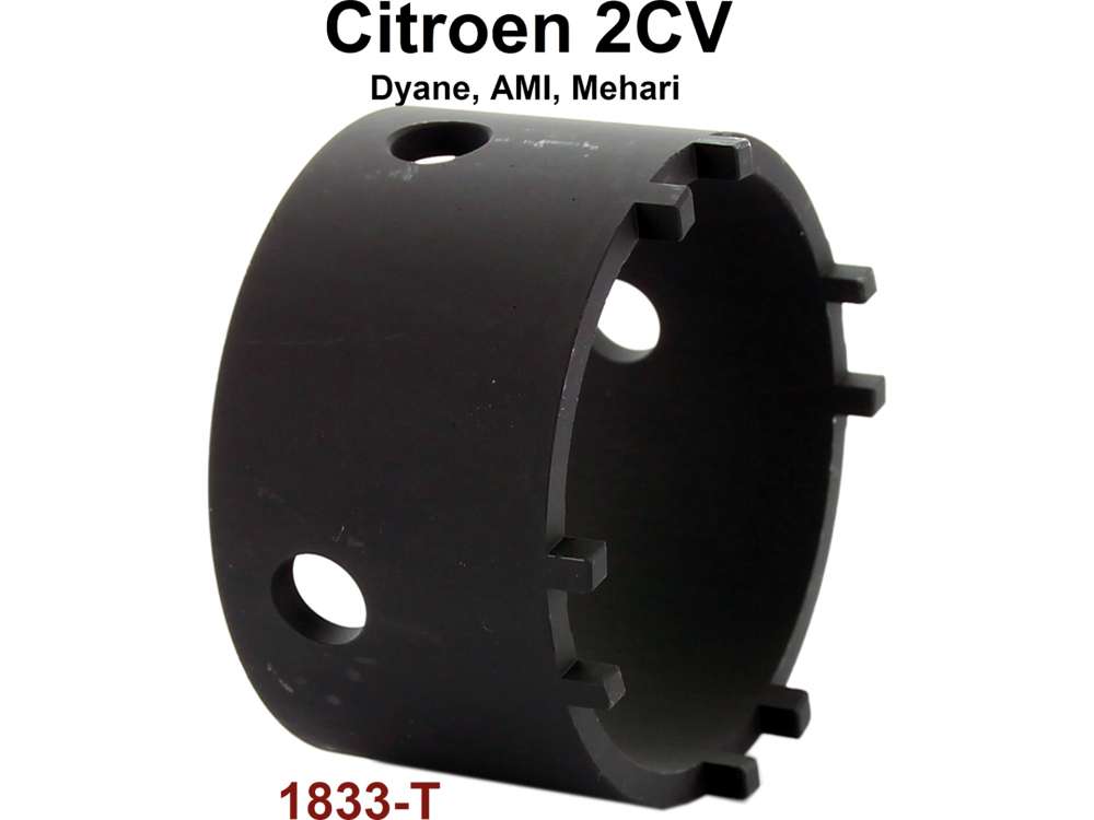 Citroen-2CV - clé pour roulements de bras de suspension 1833-T, pour déviser l'écrou à créneaux, 2C