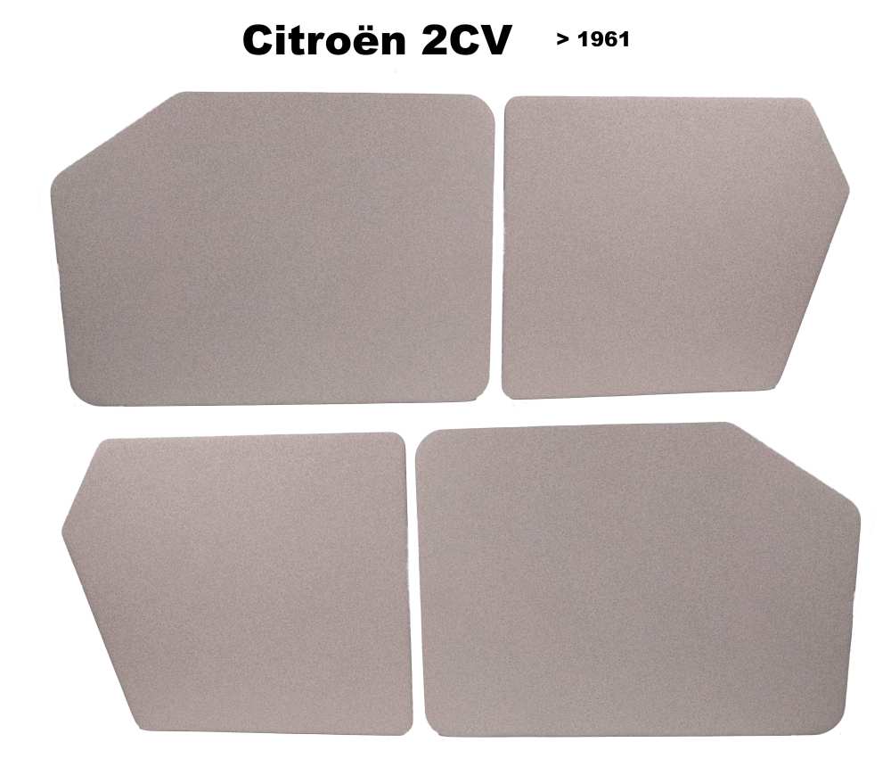 Renault - panneau de porte, Citroën 2CV jusque 1961, couleur gris marbré (moucheté), pour porte s