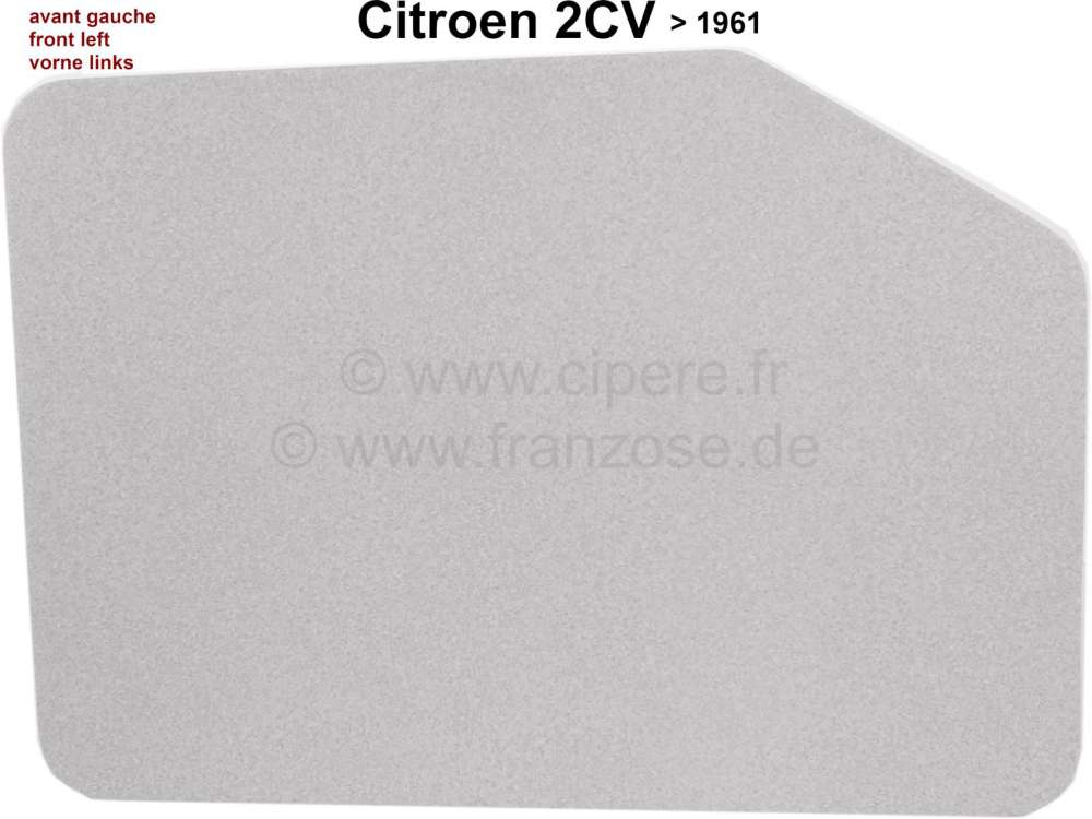 Citroen-2CV - panneau de porte, Citroën 2CV jusque 1961, couleur gris marbré, pour porte avant gauche