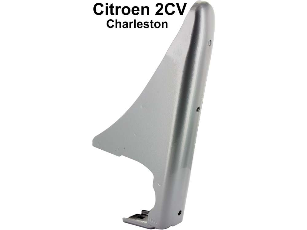 Citroen-2CV - butoir de pare-chocs, 2CV Charleston (gris argent) sans bande caoutchouc