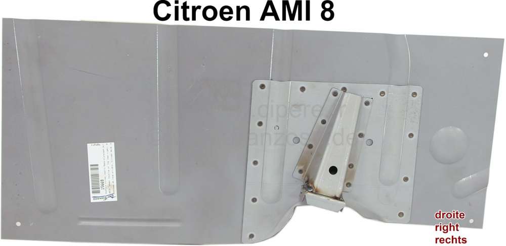 Renault - passage de roue arrière, Citroën Ami8, Ami Super, tôle de réparation milieu de l' aile